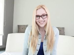 Nailing A Nerdy Girl In Her Tight Wet Pussy