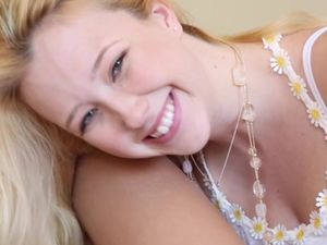 Double Team By Horny Blondes Makes Him Cum